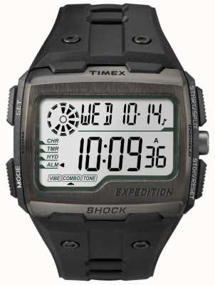 Timex Herren-Chronograph mit Gitter-Stoßalarm ganz schwarz TW4B02500