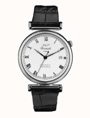 J&T Windmills Herren Bartholomäus mechanische Uhr Sterling Silber WGS10000/08