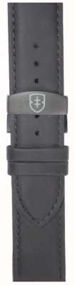 Elliot Brown Nur 22-mm-Faltarmband aus schwarzem, mattem Leder für Herren STR-L10