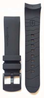 Elliot Brown 22 mm schwarzer Kautschuk mit Zungenschnalle für Herren, nur ab Ausstellungsstück STR-R06 EX-DISPLAY