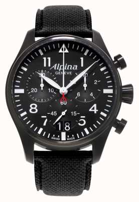 Alpina Herren Startimer Fliegerchronograph Quarz AL-372B4FBS6