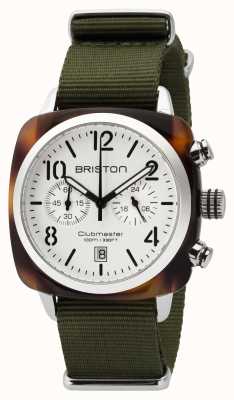 Briston Herren Clubmaster Classic Acetat Chrono Schildpatt weiß 16140.SA.T.2.NGA