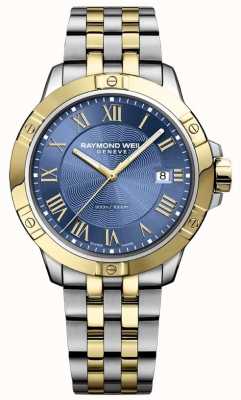 Raymond Weil Herren-Tangouhr | Edelstahlband | tiefblaues Zifferblatt | 8160-STP-00508