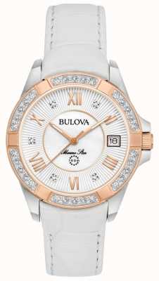 Bulova Womans Marine Star Diamond weiß 98R233