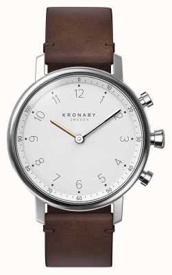 Kronaby 38mm nord bluetooth braunes lederband a1000-0711 S0711/1