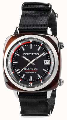 Briston Unisex Clubmaster Taucher Schildpatt Acetat Auto Schwarz 17642.SA.TD.1.NB