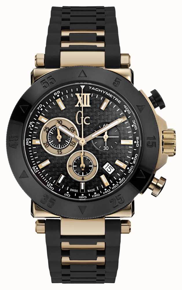 Gc Herren Gc-1 Sport Chronograph Schwarz Silikonband X90021G2S - First ...