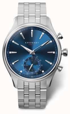 Kronaby 41mm sekelblaues Zifferblatt Edelstahlarmband a1000-3119 S3119/1