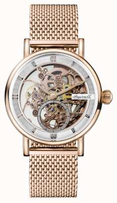 Ingersoll Herald Automatik-Herald-Mesh-Armband aus Roségold mit PVD-Beschichtung für Herren I00406B