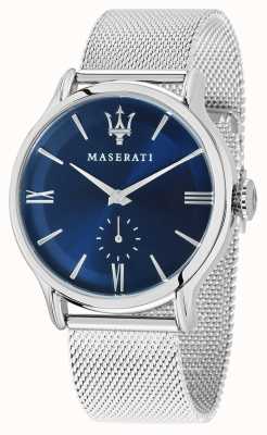 Maserati Herren Epoca 42mm | blaues Zifferblatt | silbernes Mesh-Armband R8853118006