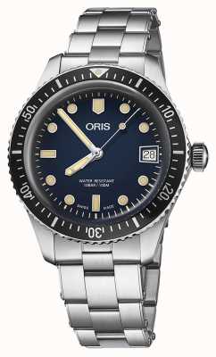 ORIS Divers 65 Automatik (36 mm) mit blauem Zifferblatt und Edelstahlarmband 01 733 7747 4055-07 8 17 18