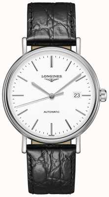 LONGINES Präsenz | Schweizer Automatik | schwarzes Lederband L49224122