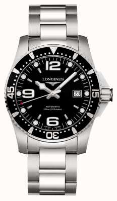 LONGINES Hydroconquest Automatik (41 mm) schwarzes Zifferblatt / Edelstahlarmband L37424566