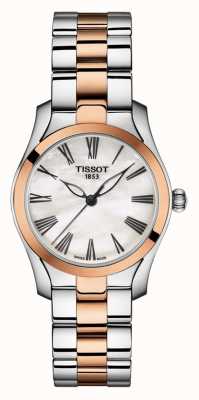 Tissot | T-Wave | zweifarbiges Damenarmband | Perlmutt Zifferblatt | T1122102211301