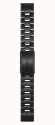 Garmin Nur Quickfit 22-Uhrenarmband, belüftetes Titanarmband mit kohlenstoffgrauer DC-Beschichtung 010-12863-09