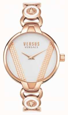 Versus Versace | Saint-Germain | Roségoldfarbener Edelstahl |weißes Zifferblatt VSPER0419