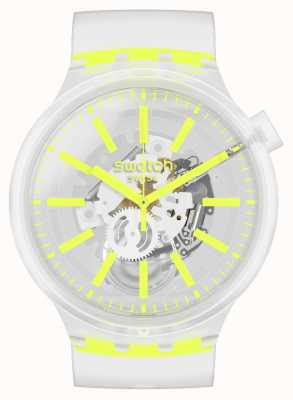 Swatch Yellowinjelly | groß fett | klare Armbanduhr SO27E103