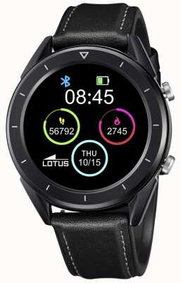 Lotus Smartime | Männer | schwarzes Lederband + freies Armband L50009/1