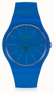 Swatch Beltempo | blaues Plastikband | blaues Zifferblatt SO29N700