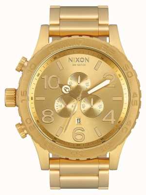 Nixon 51-30 chrono | alles Gold | Gold IP Armband | goldenes Zifferblatt A083-502-00