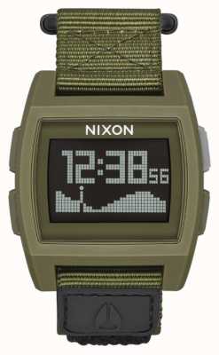 Nixon Grundflut Nylon | Überschuss | digital | grünes Nylonband A1169-1085-00