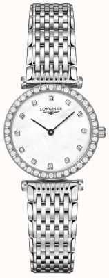 LONGINES Damen | die große Klasse | diamantweißes Zifferblatt | rostfreier Stahl L43410806