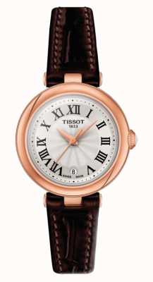Tissot Bellissima | silbernes Zifferblatt | braunes Lederband T1260103601300