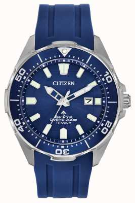 Citizen Herren Eco-Drive Promaster blaues Silikon BN0201-02M