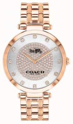 Coach Frauenpark | rosévergoldetes Stahlarmband | weißes Zifferblatt 14503735
