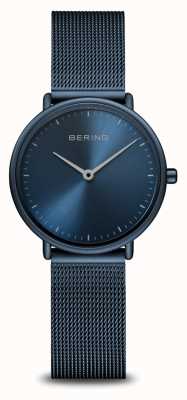 Bering Klassische ultraschlanke blaue monochrome Uhr 15729-397