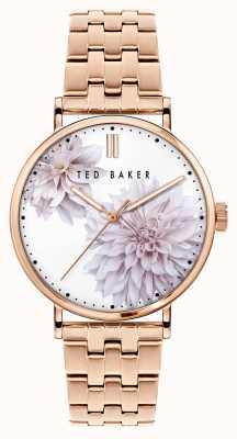 Ted Baker | phylipa | florales Zifferblatt | roségoldenes Armband | BKPPHS120