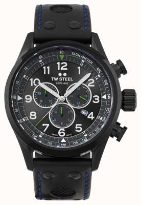 TW Steel | volante | petter solberg ausgabe | schwarzes Lederarmband | SVS306