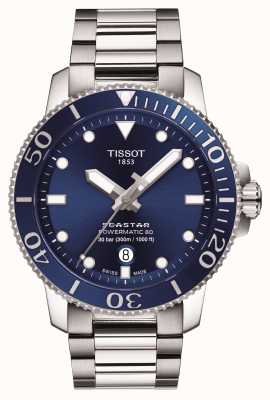 Tissot Seastar 1000 Powermatic 80 blaues Zifferblatt T1204071104103