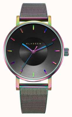 Klasse14 Volare Regenbogen 36mm Stahlgitterarmband VO15TI002W