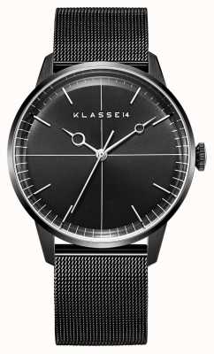 Klasse14 Disco Volante 40 mm schwarzes Milanaise-Mesh-Armband WDI19BB001M