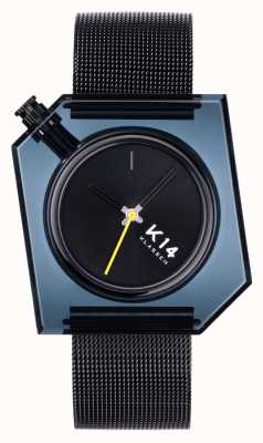 Klasse14 K14 Dark 40 mm schwarzes Milanaise-Mesh-Armband WKF20BK001M