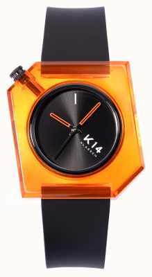 Klasse14 K14 Think Orange 40 mm schwarzes Silikonarmband WKF19OE001M
