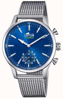 Lotus Hybrid vernetzte Smartwatch | blaues Zifferblatt | Mesh-Armband aus Edelstahl L18803/2