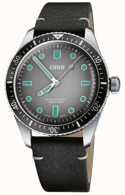 ORIS Divers 65 Automatik (40 mm), graues Zifferblatt / schwarzes Lederarmband 01 733 7707 4053-07 5 20 89