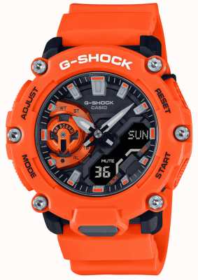 Casio G-Shock Carbon Core Guard Orange Uhr GA-2200M-4AER