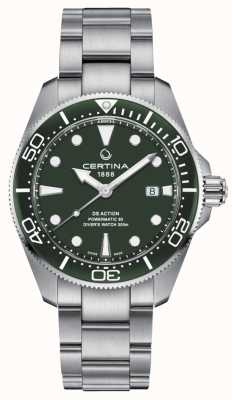 Certina Ds Action Diver 43 mm Powermatic 80 grün C0326071109100