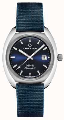 Certina Ds-2 powermatic 80 blaues zifferblatt blau nato C0244071804100