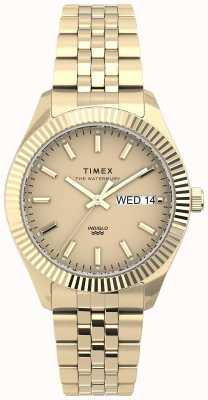 Timex Waterbury Boyfriend 36 mm goldfarbenes Edelstahlarmband TW2U78500