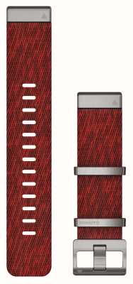 Garmin Nur Quickfit-Marq-22-mm-Armband, nur Jacquard-Nylonband in Rot 010-12738-22