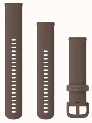 Garmin Schnellverschlussband (20 mm), Kakao-Silikon/Kakao-Hardware – nur Armband 010-12924-81