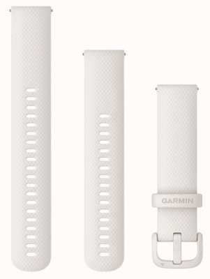 Garmin Schnellverschlussband (20 mm), elfenbeinfarbenes Silikon / elfenbeinfarbene Hardware – nur Band 010-12924-80
