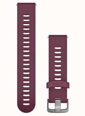 Garmin Schnellverschluss-Armband (20 mm), Beeren-Silikon/Edelstahl-Hardware – nur Armband 010-11251-1W