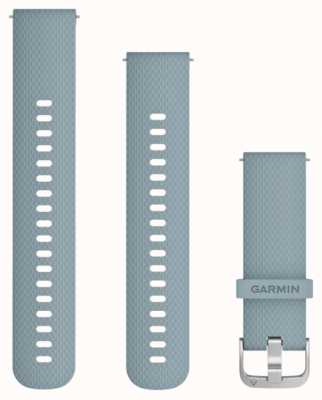 Garmin Schnellverschluss-Gurt (20 mm), Meeresschaum-Silikon/Silber-Hardware – nur Gurt 010-12691-06