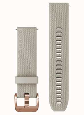 Garmin Nur Schnellverschlussband (20 mm), heller Sand mit roségoldener Hardware 010-13114-02