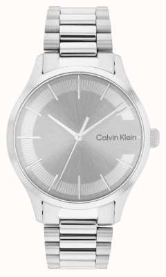 Calvin Klein Silbernes Zifferblatt | Mesh-Armband aus Edelstahl 25200036